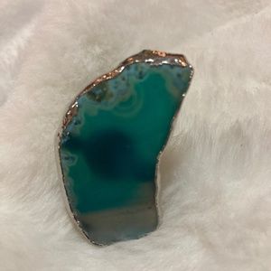 Agate adjustable ring